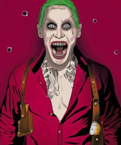 Jared Joker Leto painting by numbers