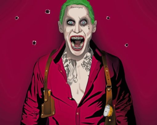 Jared Joker Leto painting by numbers