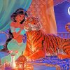 Jasmine Princess And Tiger paint by numbers