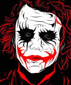 Jocker Dark Night painting by numbers