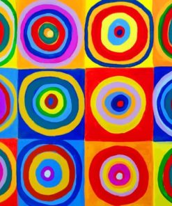 Kandinsky's Colorful Circles paint by numbers