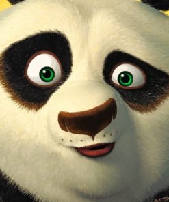 Close Up Kung Fu Panda painting by numbers