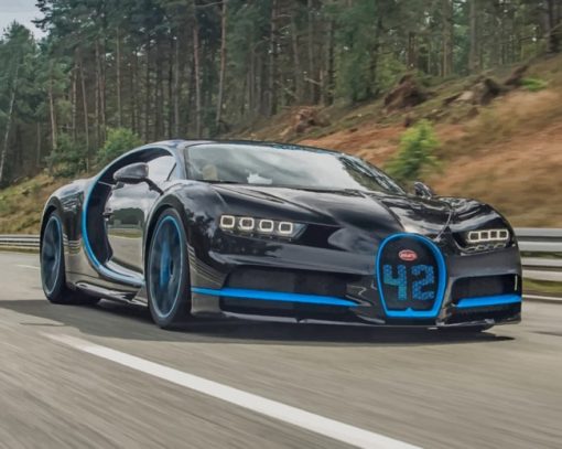 Luxury Bugatti Chiron paint by numbers