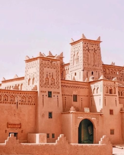 Vintage Moroccan Architecture paint by numbers