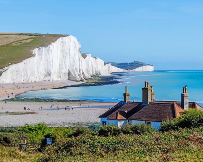 Sea Coast In England paint by numbers