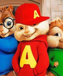 Alvin And The Chipmunks Trio paint by numbers