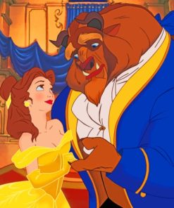 The Beauty And The Beast paint by numbers