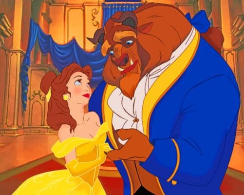 The Beauty And The Beast paint by numbers