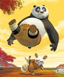 Kung Fu Panda Student And Master paint by numbers