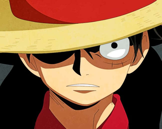 Luffy The Pirate paint by numbers