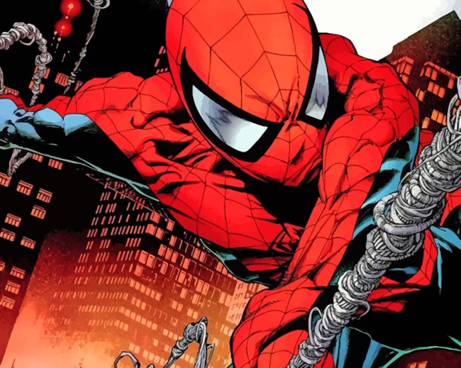 Super Hero Spiderman paint by numbers