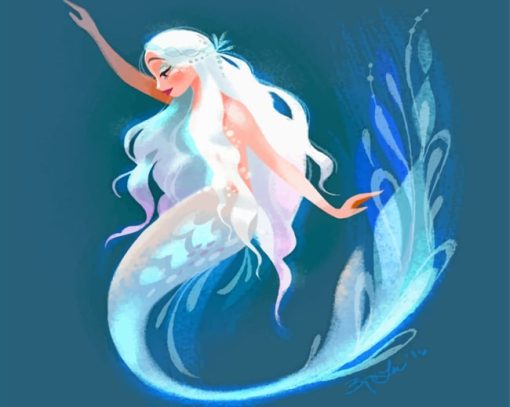 Mermaid Art paint by numbers