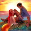 Mermaid Lira And Elian paint by numbers