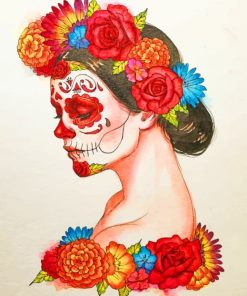 Mexican Face Art paint by numbers