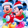 Mickey Mouse Christmas paint by numbers