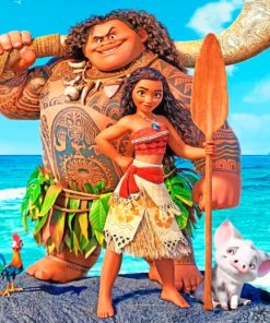 Moana Disney paint by numbers