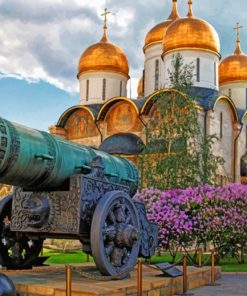 Old Cannon Near The Dormition Cathedral paint by numbers