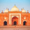 Mosque Standing Next To Taj Mahal painting by numbers