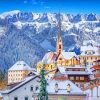 Mountain Range In Italy paint by numbers