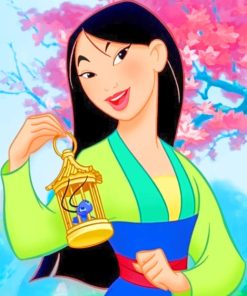 Mulan Disney Princess paint by numbers