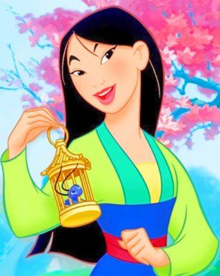 Mulan Disney Princess paint by numbers