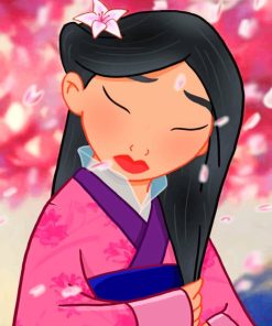 Mulan Princess paint by numbers