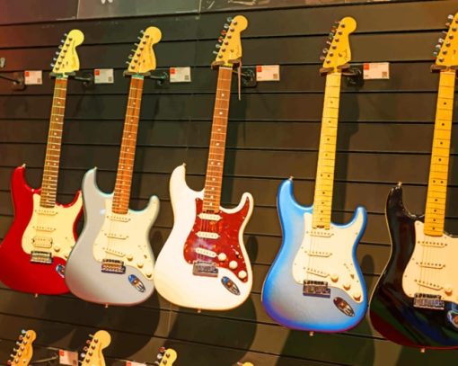 Brand New Electric Guitars paint by numbers
