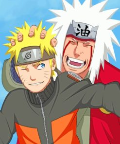 Naruto And Jiraiya Anime paint by numbers