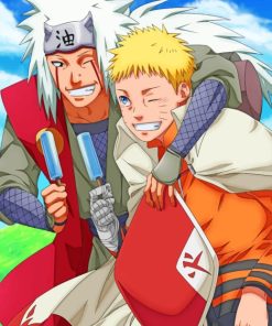 Naruto And Pervy Sage paint by numbers