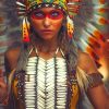 Native American Girl painting by numbers