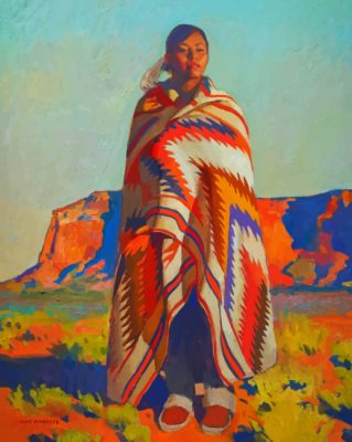 Native American Woman paint by numbers