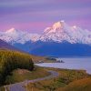 New Zealand Mountains paint by numbers