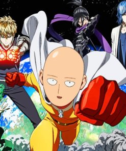 Heroes From One Punch Man paint by numbers