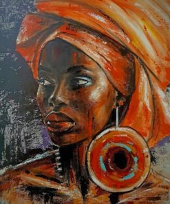 Painting Of African Woman painting by numbers