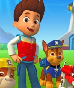 Paw Patrol painting by numbers