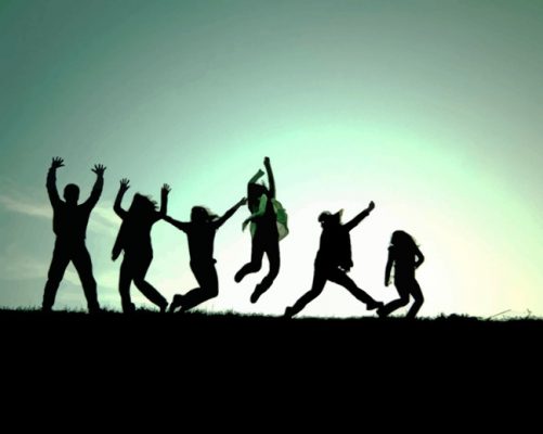 People Jumping In The Air painting by numbers