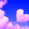 Pink Heart Cloud painting by numbers