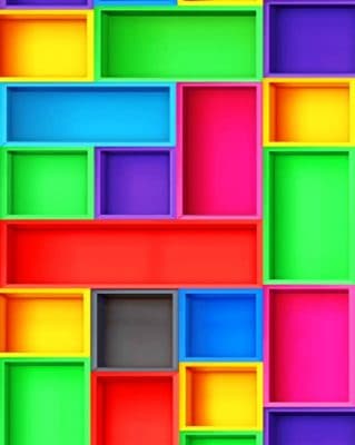 Rainbow Colors paint by numbers