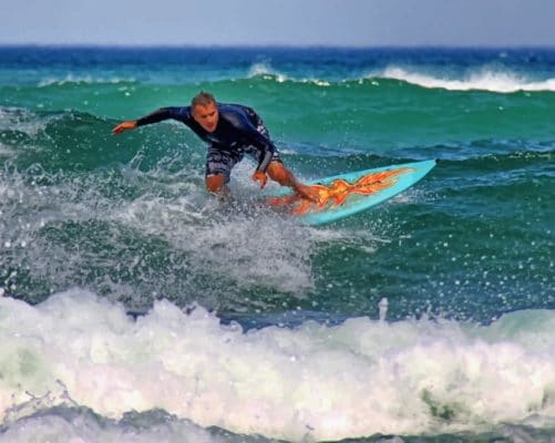 Rider On A Wave painting by numbers