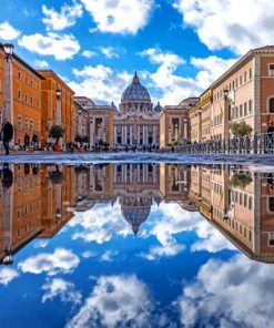 Saint Peters Church In Rome paint by numbers