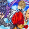 Genos And Saitama And Sonic paint by numbers