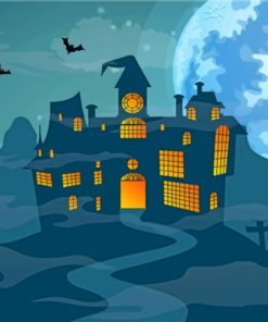 Scary Halloween Night painting by numbers