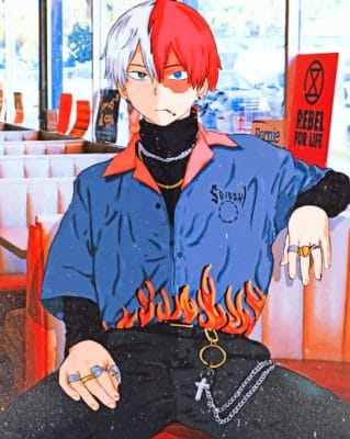 Shoto Todorki painting by numbers