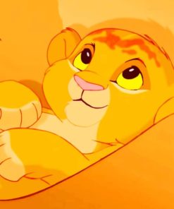 Simba paint by numbers