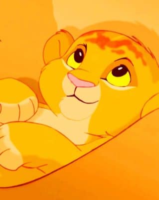 Simba paint by numbers