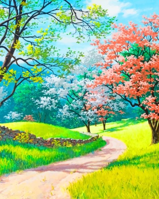 Spring Forest paint by numbers