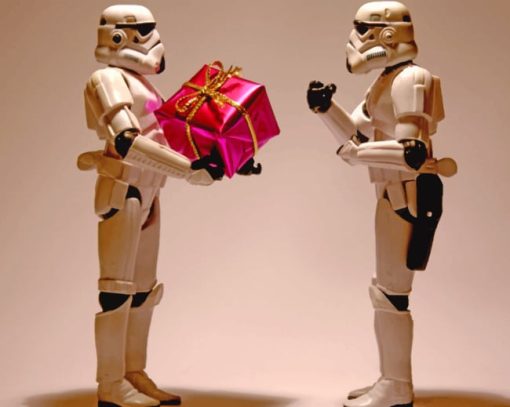 Stormtrooper Christmas painting by numbers