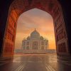 Taj Mahal Agra India paint by numbers