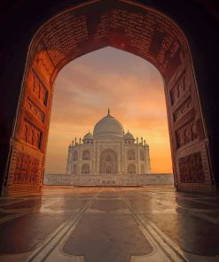 Taj Mahal Agra India paint by numbers