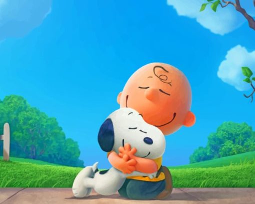 The Peanuts Snoopy painting by numbers